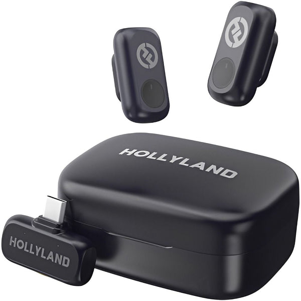 MICROFONO HOLLYLAND LARK A1 DUO - USB-C (2TX + 1RX USB-C)
