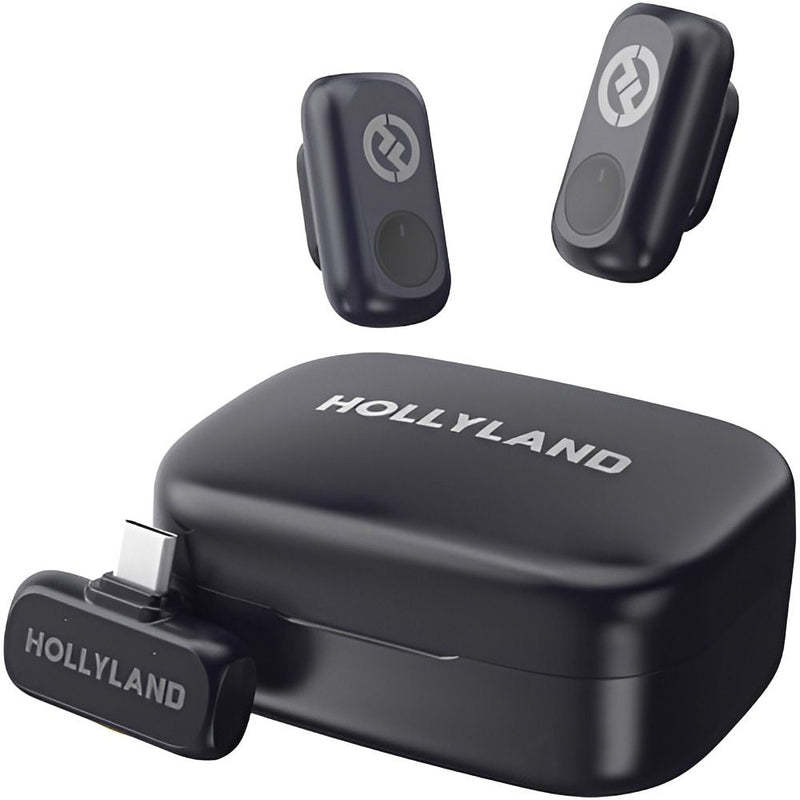 MICROFONO HOLLYLAND LARK A1 DUO - USB-C (2TX + 1RX USB-C)