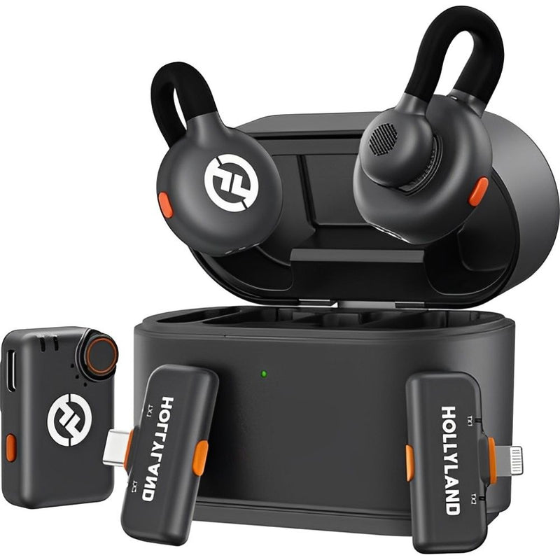 MICROFONO WIRELESS HOLLYLAND LARK M2S ULTIMATE COMBO (2TX + 1RX USB-C + 1RX LIGHTNING + 1RX 135054
