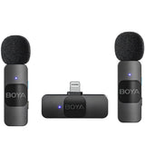 MICROFONO BOYA BY-V2 WIRELESS LIGHTNING (2TX+1RX)
