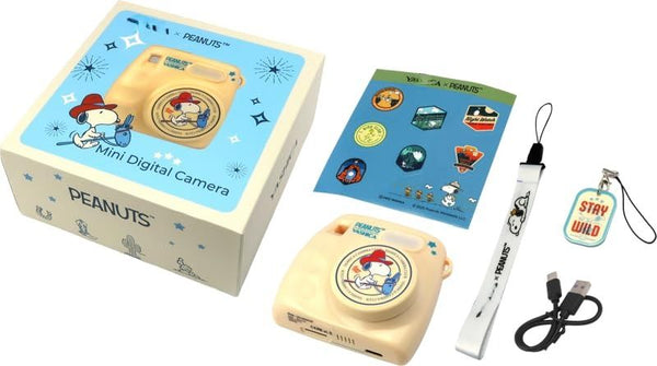 MINICAMARA DIGITAL YASHICA PEANUTS SNOOPY CREAM