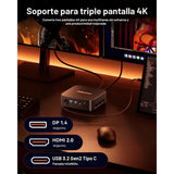 MINI PC ACEMAGICIAN KRON MINI K1 R7-7730U 4.5/32GBD4/512SSD/6USB/HDMI/DP/W11P/BK