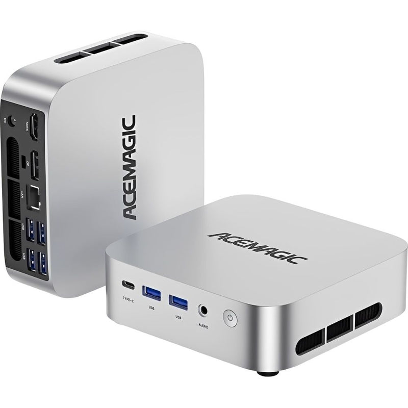 MINI PC ACEMAGICIAN MATRIX MINI M1 R7-7735HS 4.75/24GBD5/512SSD/W11P/6USB/HDMI/DP/W11P/SLV