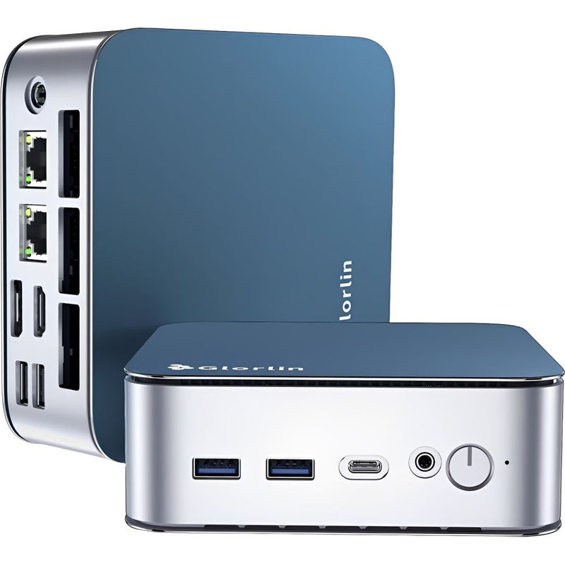 MINI PC GLORLIN R5-6600H 4.5GHZ/16GBD5/1TBSSD/W11PRO/HDMI/DP/4XUSB/2LAN/BT/WIFI/BL