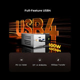 MINI PC GMKTEC M8 R5 PRO-6650H 4.50GHZ/16GBD5/512SSD/W11PRO/HDMI/DP/4XUSB/2LAN/BT/WIFI
