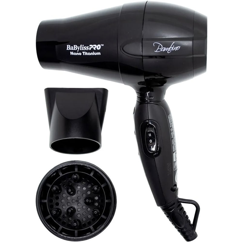 SECADOR MINI BABYLISS PRO BAMBINO P/VIAJE 5510 1200W/BIV/BLACK74108382757