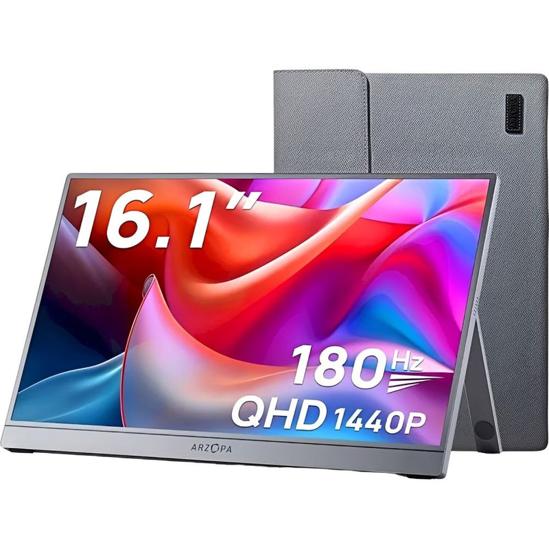 MONITOR PORTATIL 16.1" ARZOPA Z3FC 2.5K QHD/180HZ/107% SRGB/USB-C/MINI HDMI
