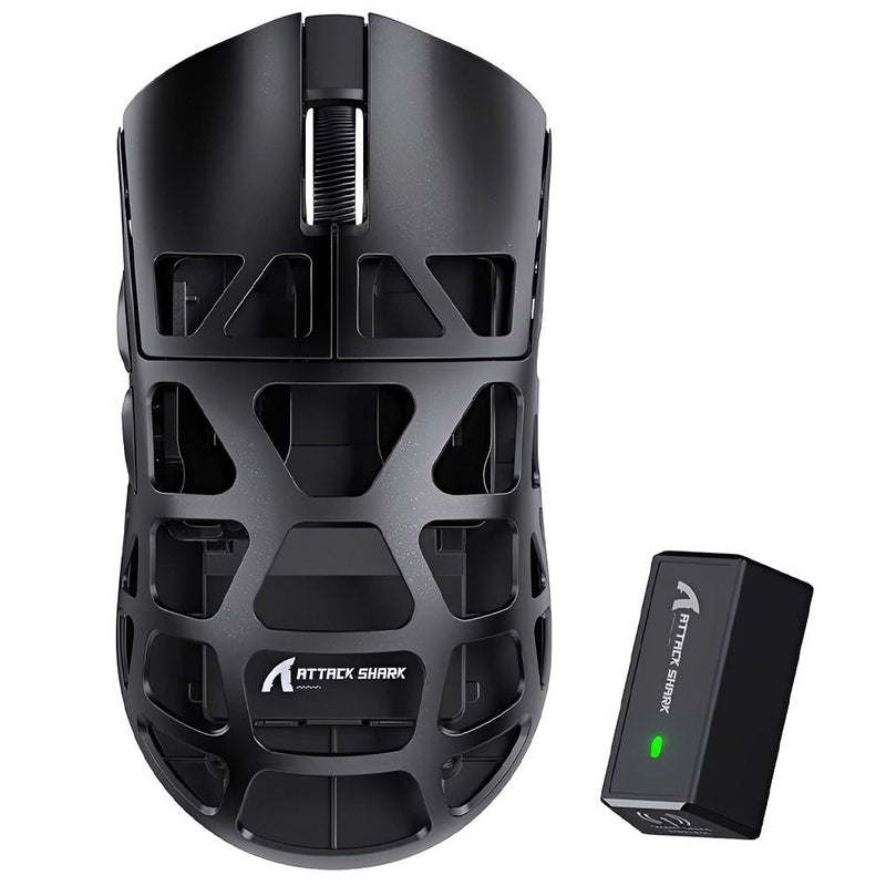 MOUSE WIRELESS ATTACK SHARK R3 1K 46G/PAW3395/ERGO/26000DPI/BLACK