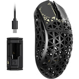 MOUSE WIRELESS ATTACK SHARK R5 ULTRA CARBON 8K 39G/PAW3950MAX/ERGO/42000DPI/BLACK