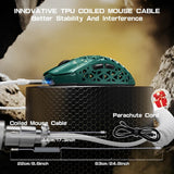 MOUSE WIRELESS ATTACK SHARK R5 ULTRA CARBON 8K 39G/PAW3950MAX/ERGO/42000DPI/GREEN