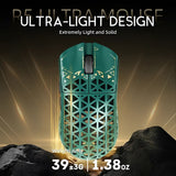 MOUSE WIRELESS ATTACK SHARK R5 ULTRA CARBON 8K 39G/PAW3950MAX/ERGO/42000DPI/GREEN