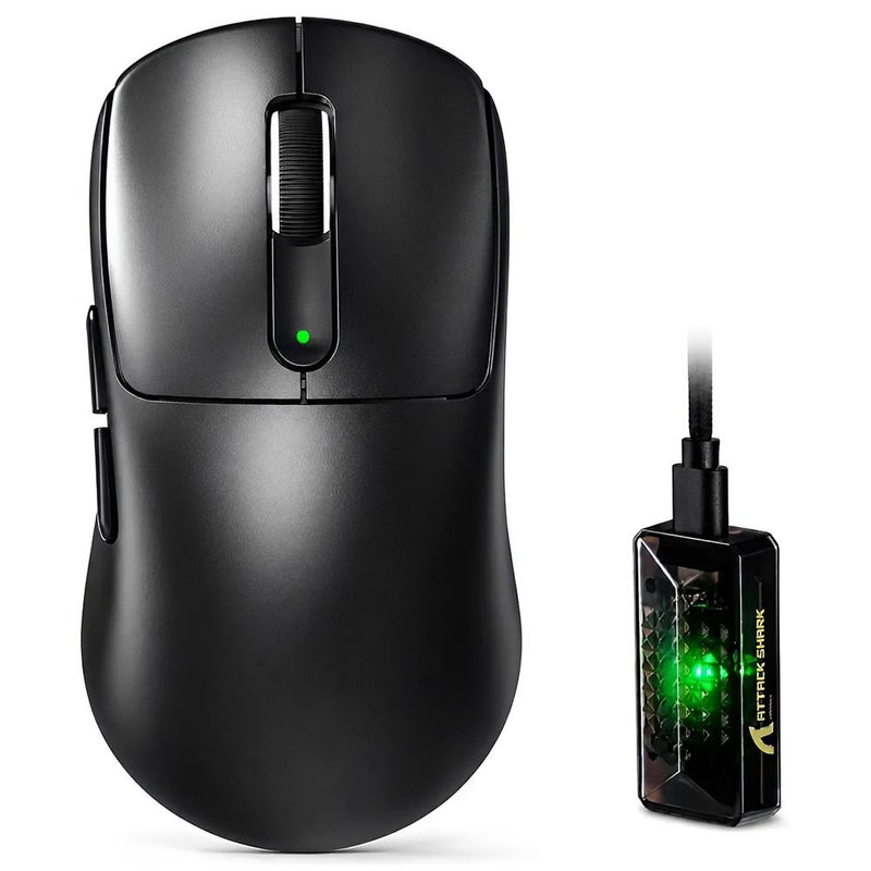 MOUSE WIRELESS ATTACK SHARK V5 8K 55G/PAW3950MAX/42000DPI/BLACK