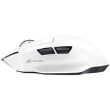 MOUSE WIRELESS ATTACK SHARK V6 1K 65G/PAW3311/OMRON/25000DPI/WHITE C/BASE DE CARGA RGB