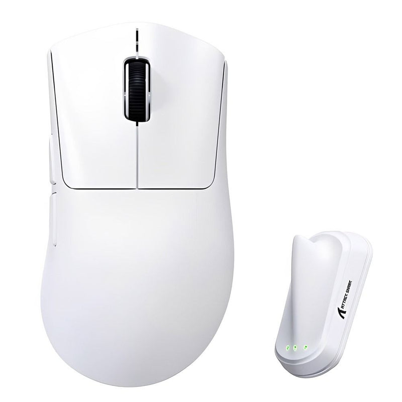 MOUSE WIRELESS ATTACK SHARK V8 8K 59G/PAW3950MAX/42000DPI/WHITE