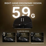 MOUSE WIRELESS ATTACK SHARK V8 8K 59G/PAW3950MAX/42000DPI/BLACK