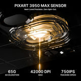 MOUSE WIRELESS ATTACK SHARK V8 8K 59G/PAW3950MAX/42000DPI/BLACK