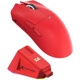 MOUSE WIRELESS ATTACK SHARK X11 1K 63G/PAW3311/ERGO/22000DPI/RED C/BASE DE CARGA RGB