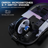 MOUSE WIRELESS ATTACK SHARK X3MAX 1K 49G/PAW3950/ERGO/42000DPI/WHITE 139841