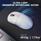 MOUSE WIRELESS ATTACK SHARK X3MAX 1K 49G/PAW3950/ERGO/42000DPI/WHITE 139841