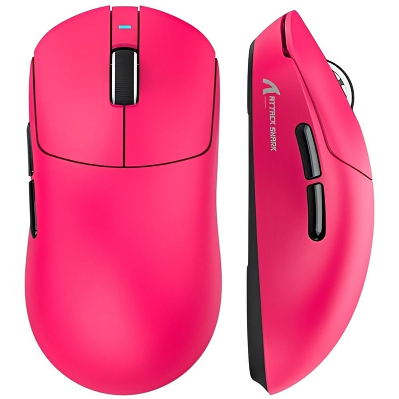 MOUSE WIRELESS ATTACK SHARK X8 SE 1K 55G/PAW3311/ERGO/25000DPI/BERRY RED