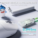 MOUSE WIRELESS ATTACK SHARK X8 ULTRA 8K 55G/PAW3950ULTRA/ERGO/42000DPI/WHITE 145028