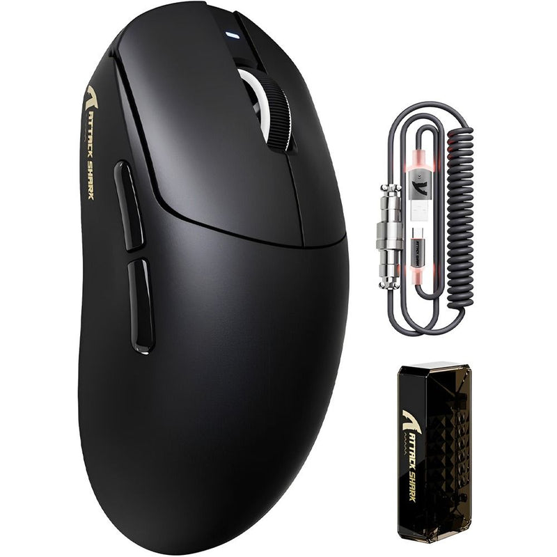 MOUSE WIRELESS ATTACK SHARK X8 PRO 8K 55G/PAW3395PRO/ERGO/40000DPI/BLACK 145027