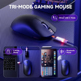 MOUSE WIRELESS ATTACK SHARK X8 PRO 8K 55G/PAW3395PRO/ERGO/40000DPI/BLACK 145027