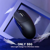 MOUSE WIRELESS ATTACK SHARK X8 PRO 8K 55G/PAW3395PRO/ERGO/40000DPI/BLACK 145027