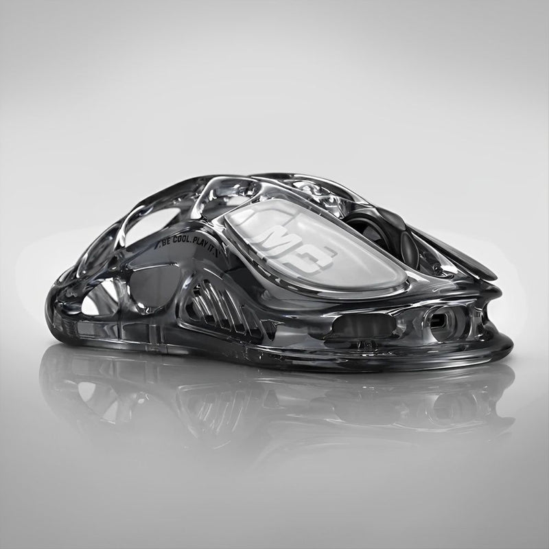 MOUSE WIRELESS GRAVASTAR MERCURY M2 RGB PAW3395/79G/26000DPI/TRANSPARENT BLACK