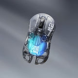MOUSE WIRELESS GRAVASTAR MERCURY M2 RGB PAW3395/79G/26000DPI/TRANSPARENT BLACK