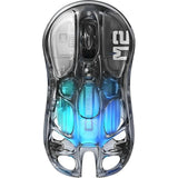 MOUSE WIRELESS GRAVASTAR MERCURY M2 RGB PAW3395/79G/26000DPI/TRANSPARENT BLACK
