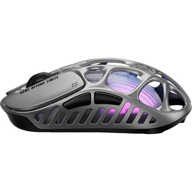 MOUSE WIRELESS GRAVASTAR MERCURY XPRO RGB 8K 49G/PAW3950/32000DPI/INTERSTELLAR GRAY