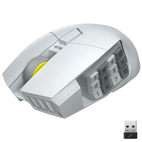MOUSE GAMER CORSAIR SCIMITAR ELITE WIRELESS SE MMO WHITE CH-9314011-WW
