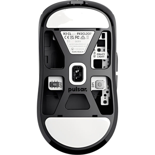 MOUSE WIRELESS PULSAR X2 CRAZYLIGHT MEDIUM PX2CL201 8K 37G/OPTL SW/XS-1/32000DPI/JET BLACK