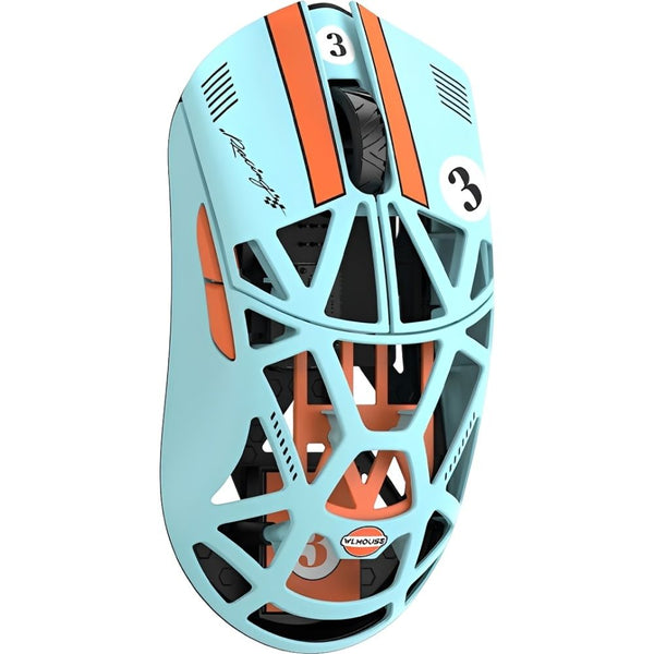 MOUSE WIRELESS MAGNESIUM WLMOUSE BEAST X PRO 8K OMRON OPTICALS BLUE ORANGE