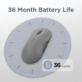 MOUSE WIRELESS BT LENOVO 350 SILENT 2DEVICES/3DPI/1AA/GRAY