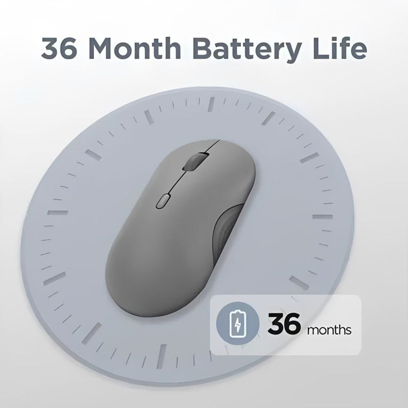 MOUSE WIRELESS BT LENOVO 350 SILENT 2DEVICES/3DPI/1AA/GRAY
