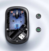 MOUSE WIRELESS UGREEN MU001 SILENT/4000DPI/2.4GHZ/BLACK 136728