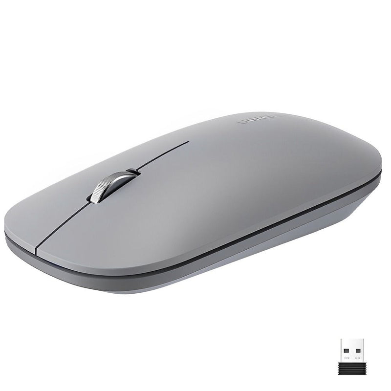 MOUSE WIRELESS UGREEN MU001 SILENT/4000DPI/2.4GHZ/GRAY 136724