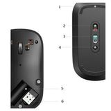 MOUSE WIRELESS UGREEN MU001 SILENT/4000DPI/2.4GHZ/GRAY 136724