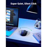 MOUSE WIRELESS UGREEN MU006 ERGONOMIC/OPTICAL/4000DPI/2.4GHZ/BLACK 136702