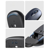 MOUSE WIRELESS UGREEN MU105 ERGO/SILENT/OPTICAL/2400DPI/2.4GHZ/MIDNIGHT BLUE