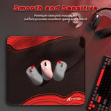 MOUSE PAD ATTACK SHARK CM02 ESPORTS GAMING BLACK/RED CONTOUR 450X400X4MM (SPEED AND CONTROL)