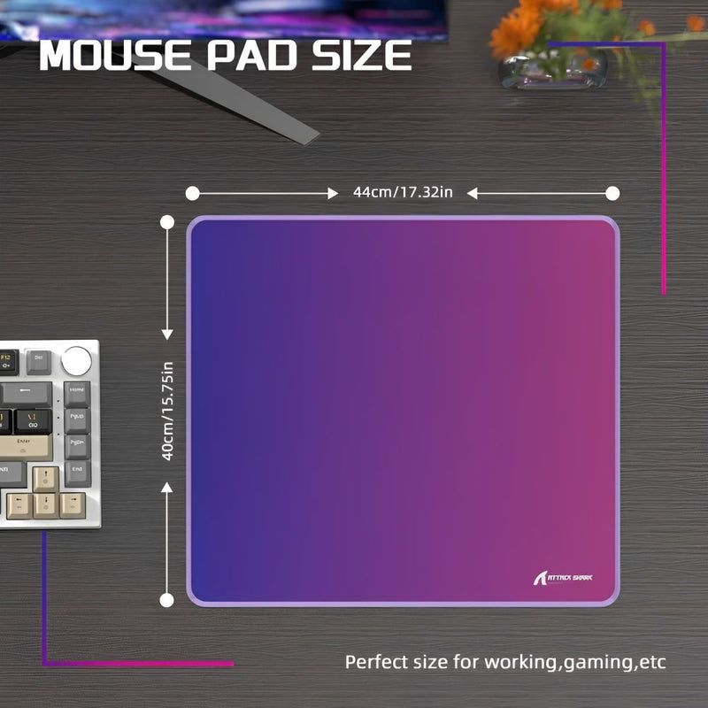 MOUSE PAD ATTACK SHARK CM03 ESPORTS GAMING PURPLE/BLUE GRADIENT 450X400X4MM (SPEED/CONTROL) 145049