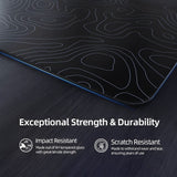 MOUSE PAD ATTACK SHARK CM05 TEMPERED GLASS BLACK CONTOUR 450X400X5MM (CONTROL)