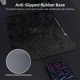 MOUSE PAD ATTACK SHARK CM05 TEMPERED GLASS BLACK CONTOUR 450X400X5MM (CONTROL)