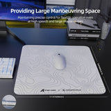 MOUSE PAD ATTACK SHARK CM05 TEMPERED GLASS WHITE CONTOUR 450X400X5MM (CONTROL)