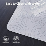 MOUSE PAD ATTACK SHARK CM05 TEMPERED GLASS WHITE CONTOUR 450X400X5MM (CONTROL)