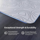 MOUSE PAD ATTACK SHARK CM05 TEMPERED GLASS WHITE CONTOUR 450X400X5MM (CONTROL)