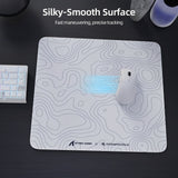 MOUSE PAD ATTACK SHARK CM05 TEMPERED GLASS WHITE CONTOUR 450X400X5MM (CONTROL)
